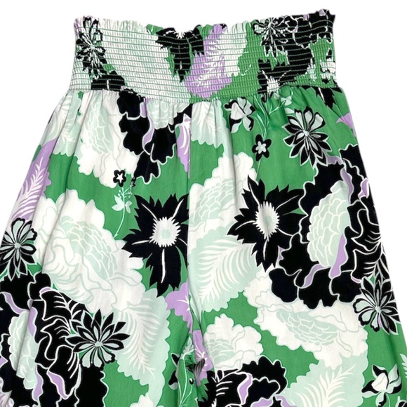 Anthropologie Maeve The Saria Smocked Floral Wide Leg Pants Size XS - Picture 10 of 12